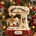 Personalized 2D-Flat Kichen Mixer Ornament - Custom Acrylic Ornament with Name