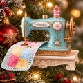Personalized 2D-Flat Sewing Machine Design Ornament - Custom Acrylic Ornament for Quilter Seamstress