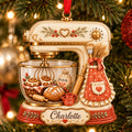Personalized 2D-Flat Stand Mixer Ornament - Custom Acrylic Ornament with Name