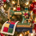 Personalized 2D-Flat Sewing Machine Ornament - Custom Acrylic Ornament for Seamstress