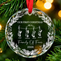 Personalized Family Christmas Ornament – Custom Family Member Names & Year